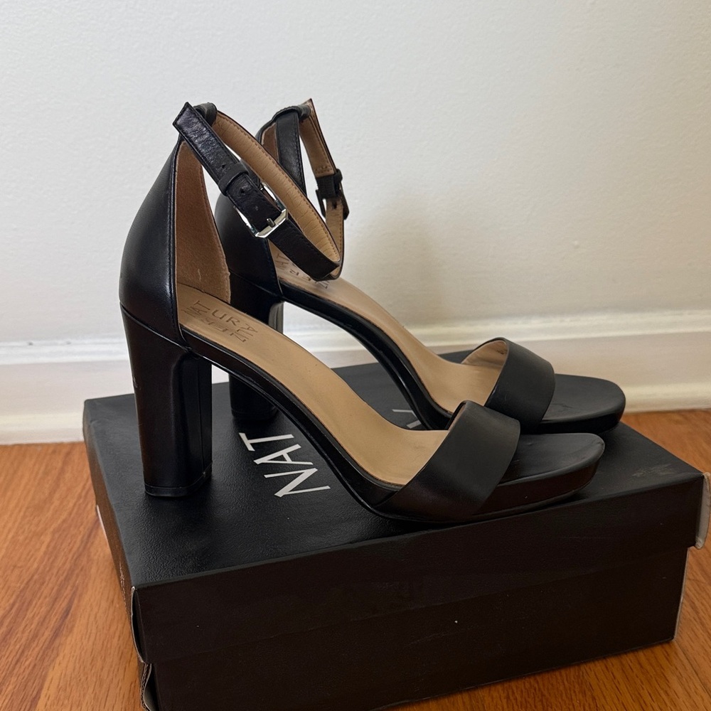 Naturalizer Joy Black Heel Sandal